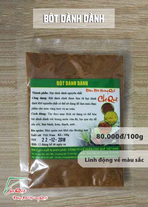 bột dành dành hay tinh bột nghệ nên dùng loại nào